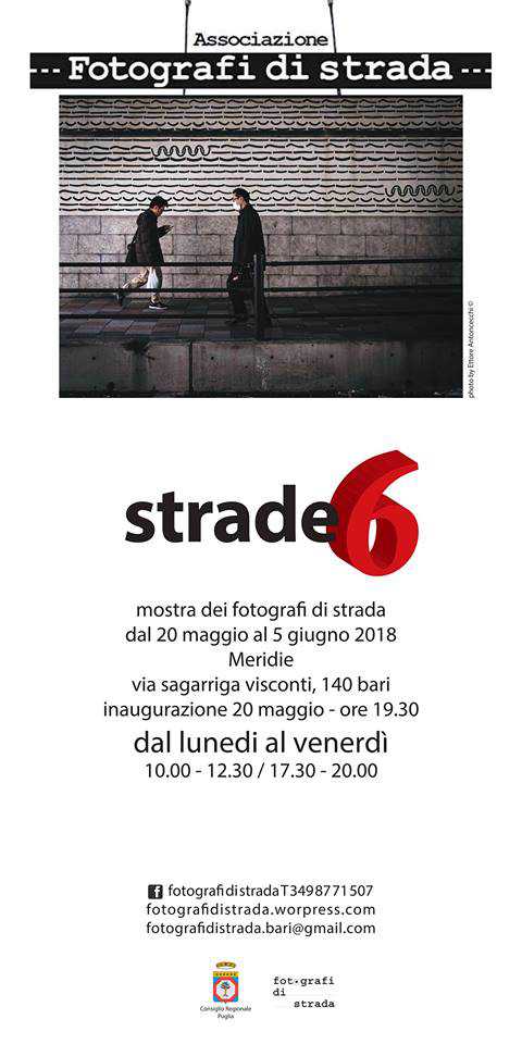 Bari, ''Strade 6'': mostra dei Fotografi di Strada al Meridie